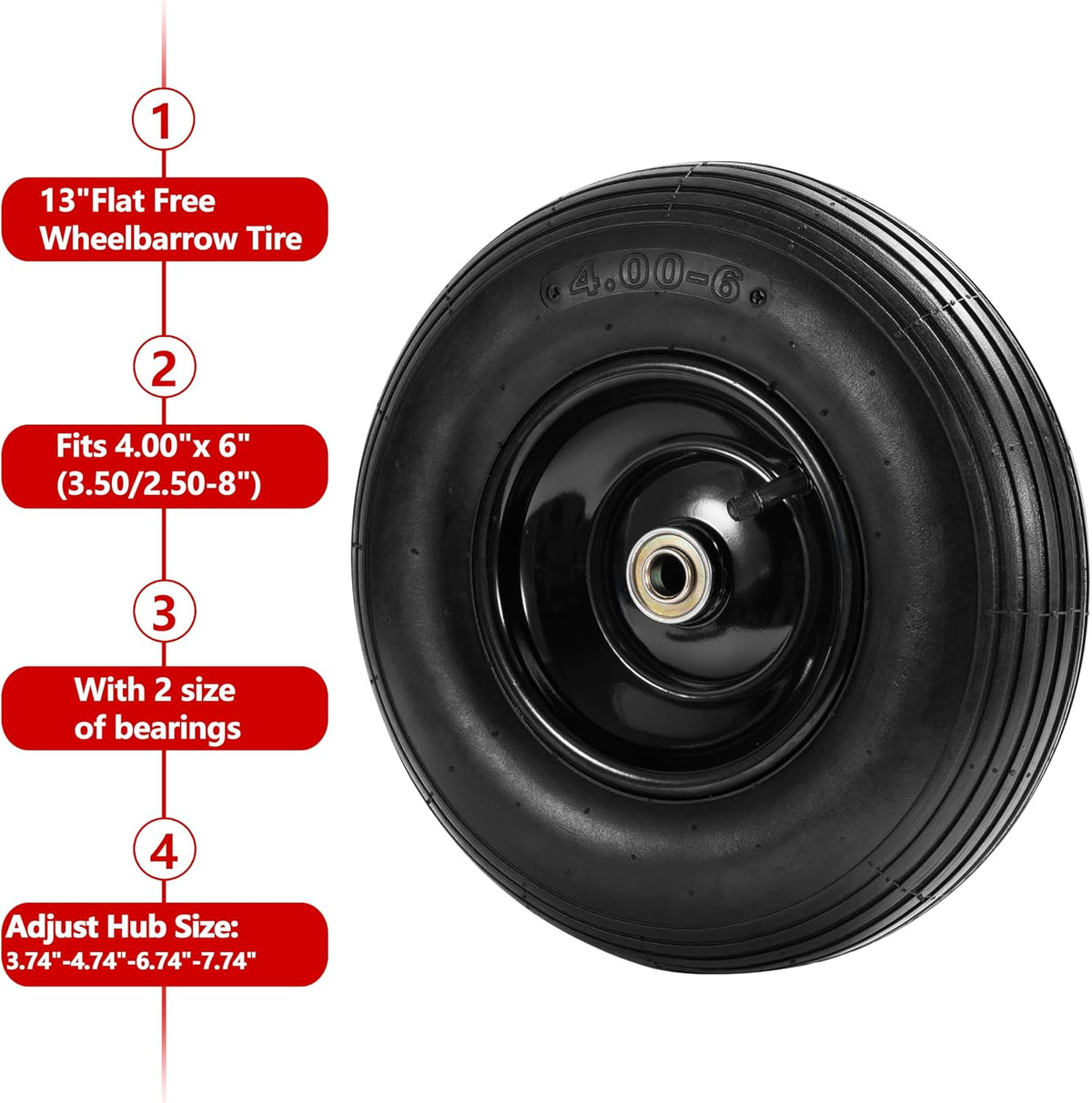 4.00-6 Tire and Wheel 2 Pack K828799