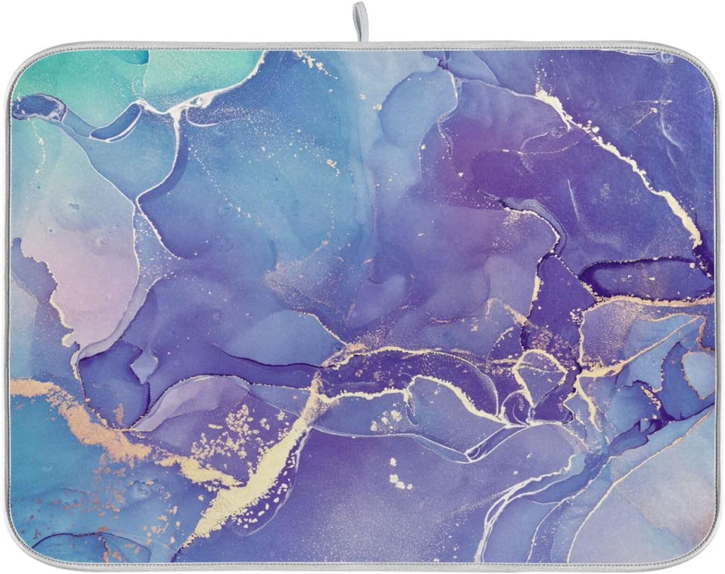 Marble Texture Dish Drying Mat 16x18Inch B2503