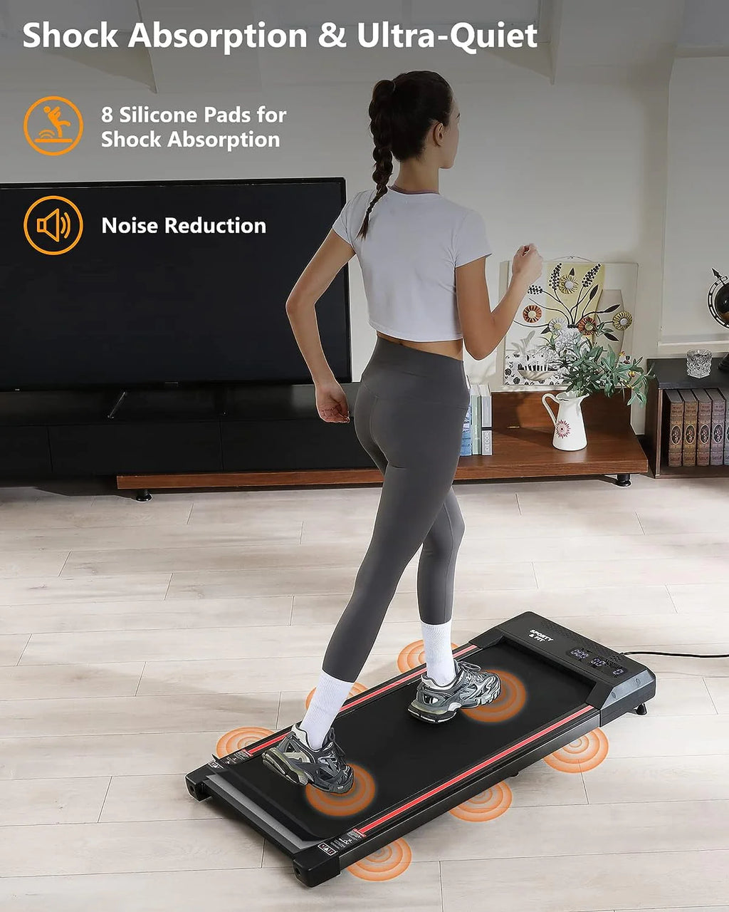 Electric Treadmill with LCD Monitor F8724