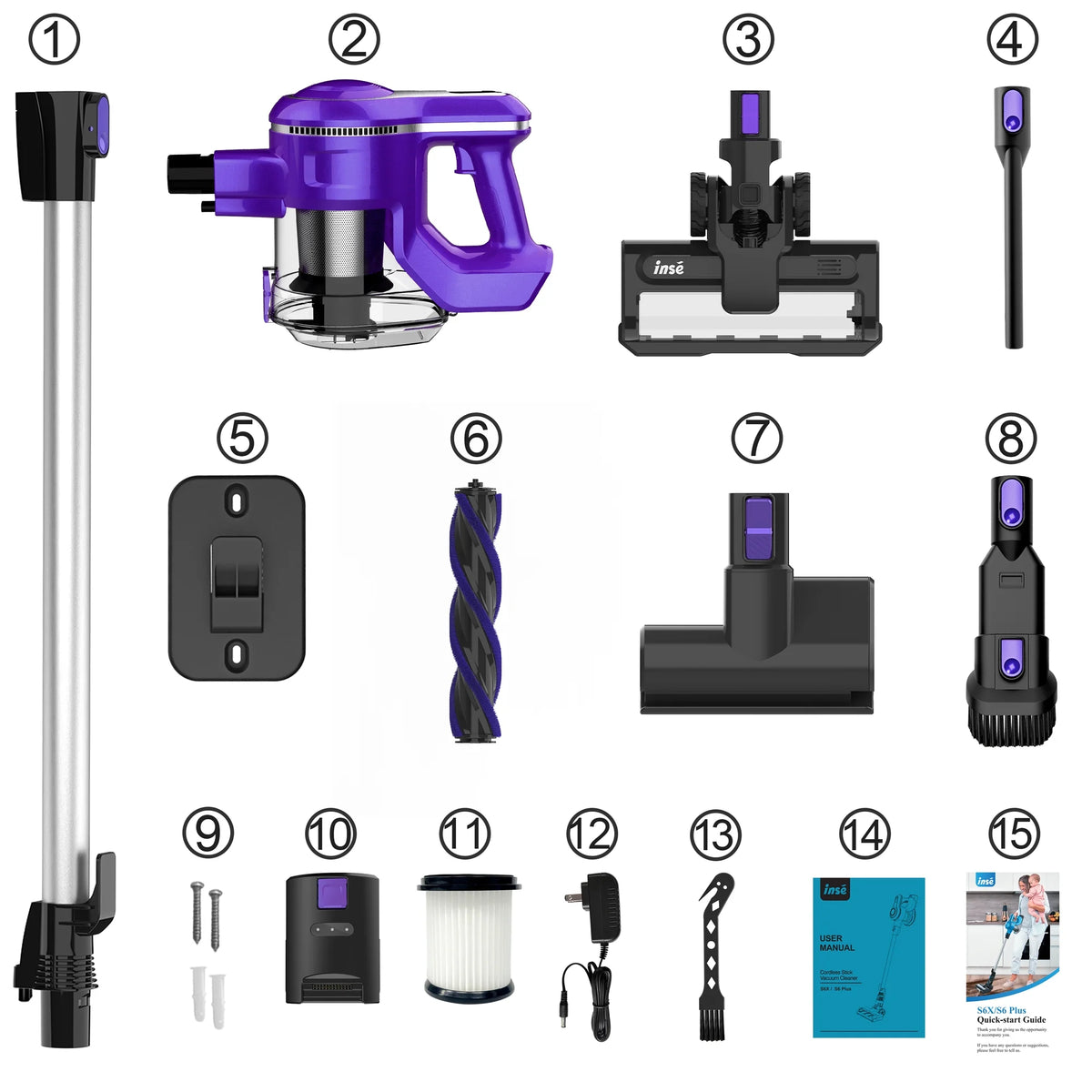 Cordless Vacuum 10-in-1 Lightweight Stick Vacuum Cleaner G5785
