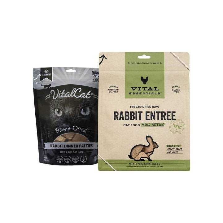 Freeze Dried Raw Rabbit Cat Food Mini Patties G2149