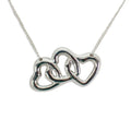925 Triple Heart Pendant Necklace X8683