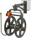 Wall Mounted Metal Hose Reel with Detachable Basket B71558