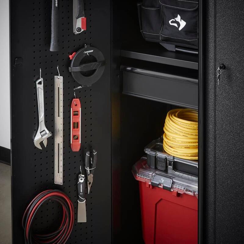 6-Piece Welded Steel Garage Storage System in Black X166