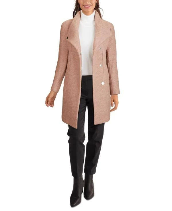 Black Boucle Walker Coat X5374