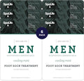 Men's Cooling Mint Foot Repair Balm and Moisturizing Socks Set - 6 Pairs K57971