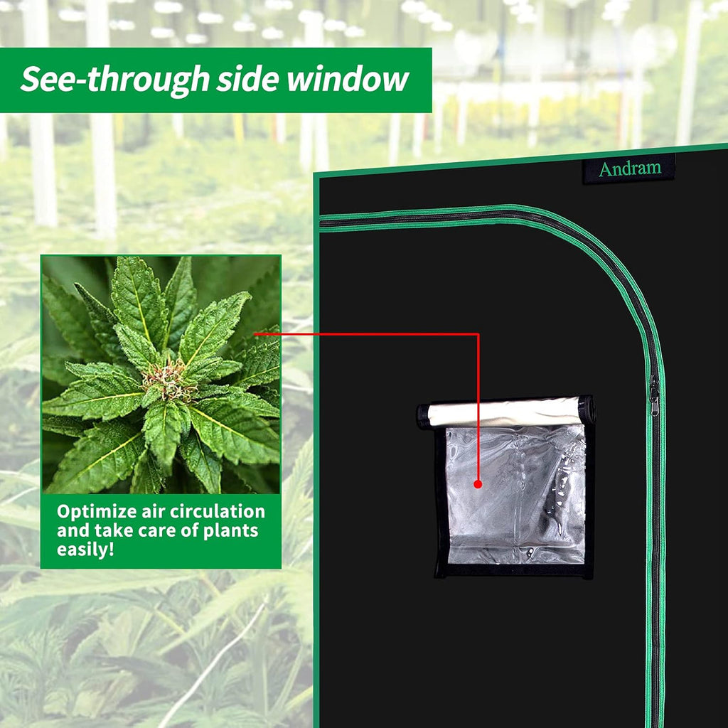 4'x4' 600D Mylar Reflective Grow Tent E4459