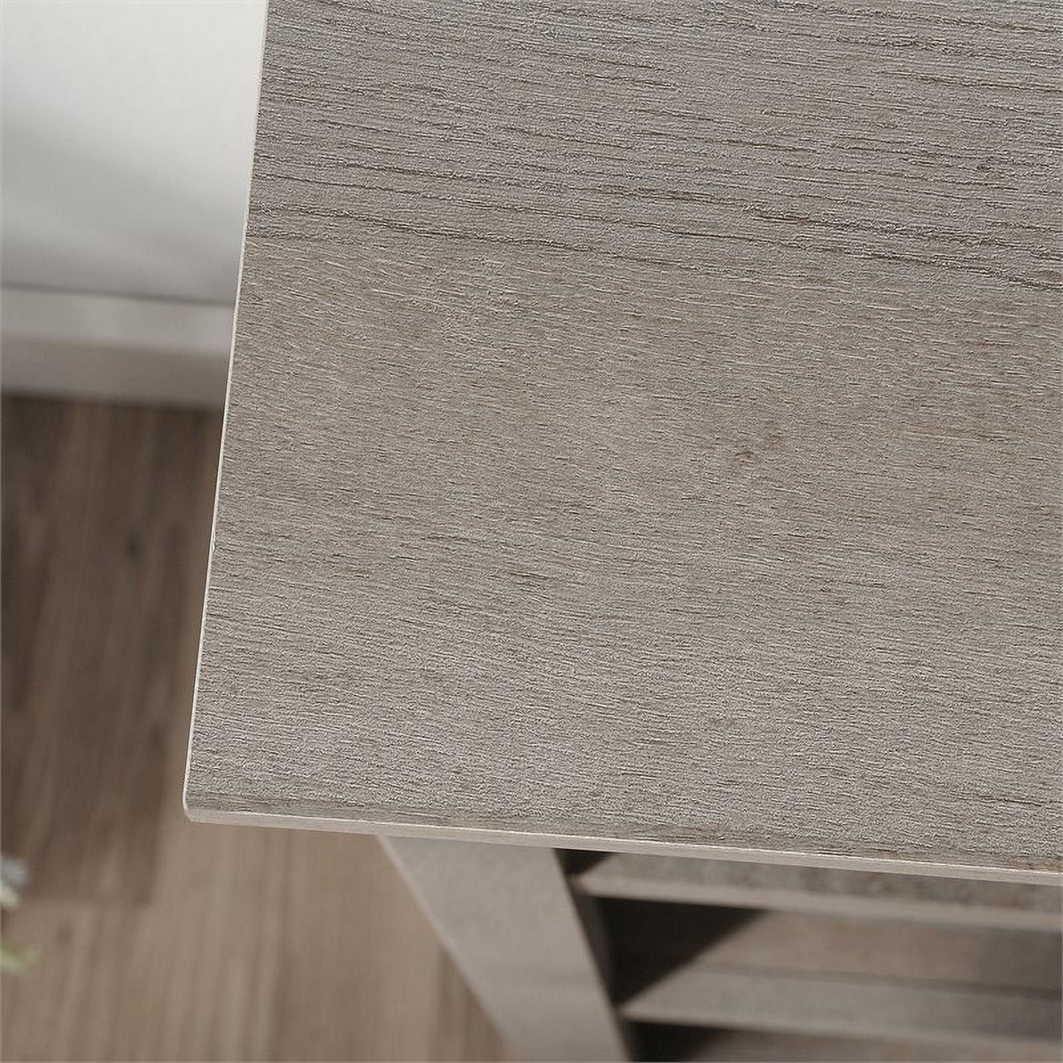 3 Piece Set with 3-Shelf Bookcase L-Shape Computer Desk Coffee Table V743