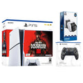 PlayStation 5 Slim Disc Console Bundle with Extra Gray Camo Controller C467