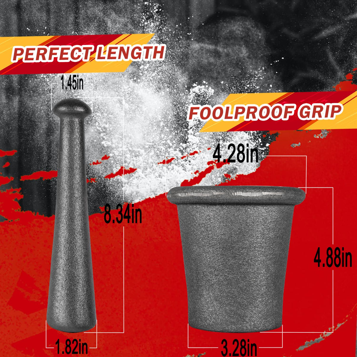Cast Iron Mortar Pestle Set Q943622