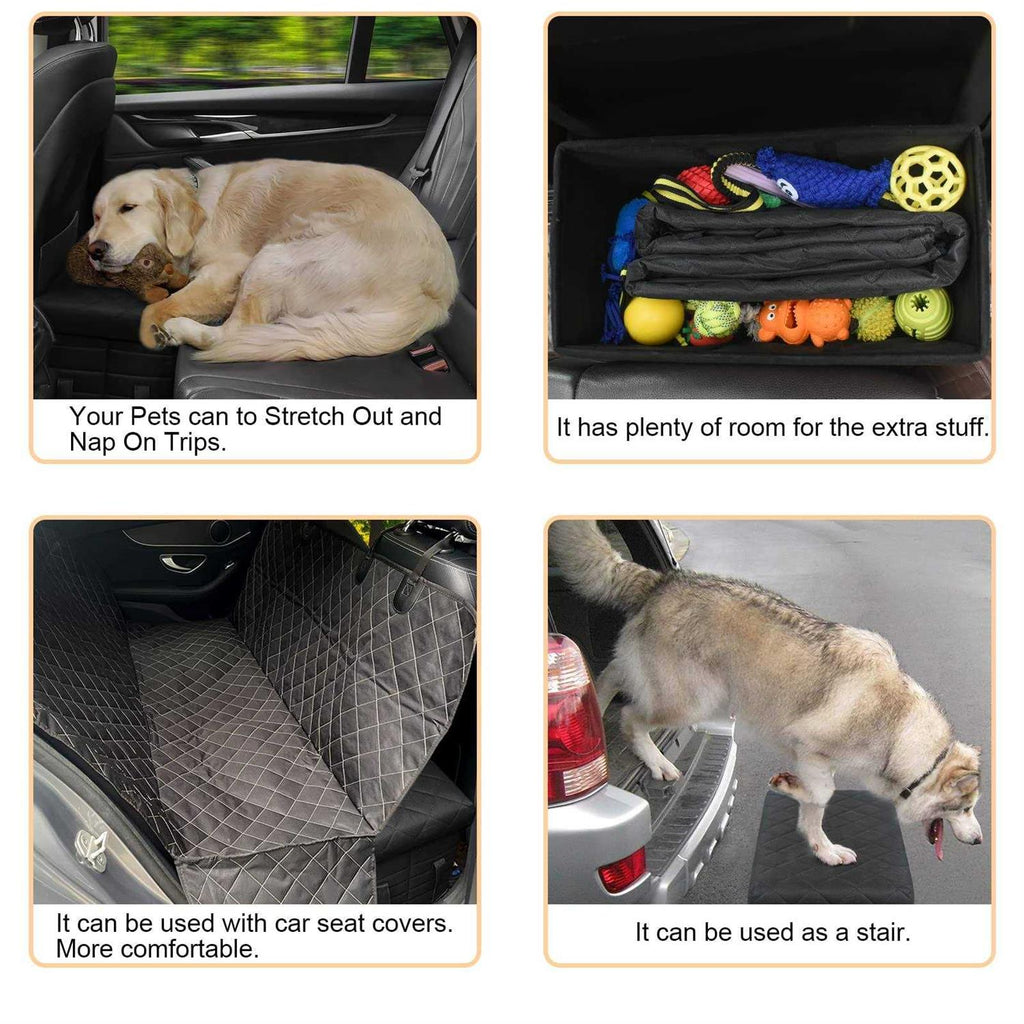 Car Back Seat Extender for Large Dogs with Storage E951