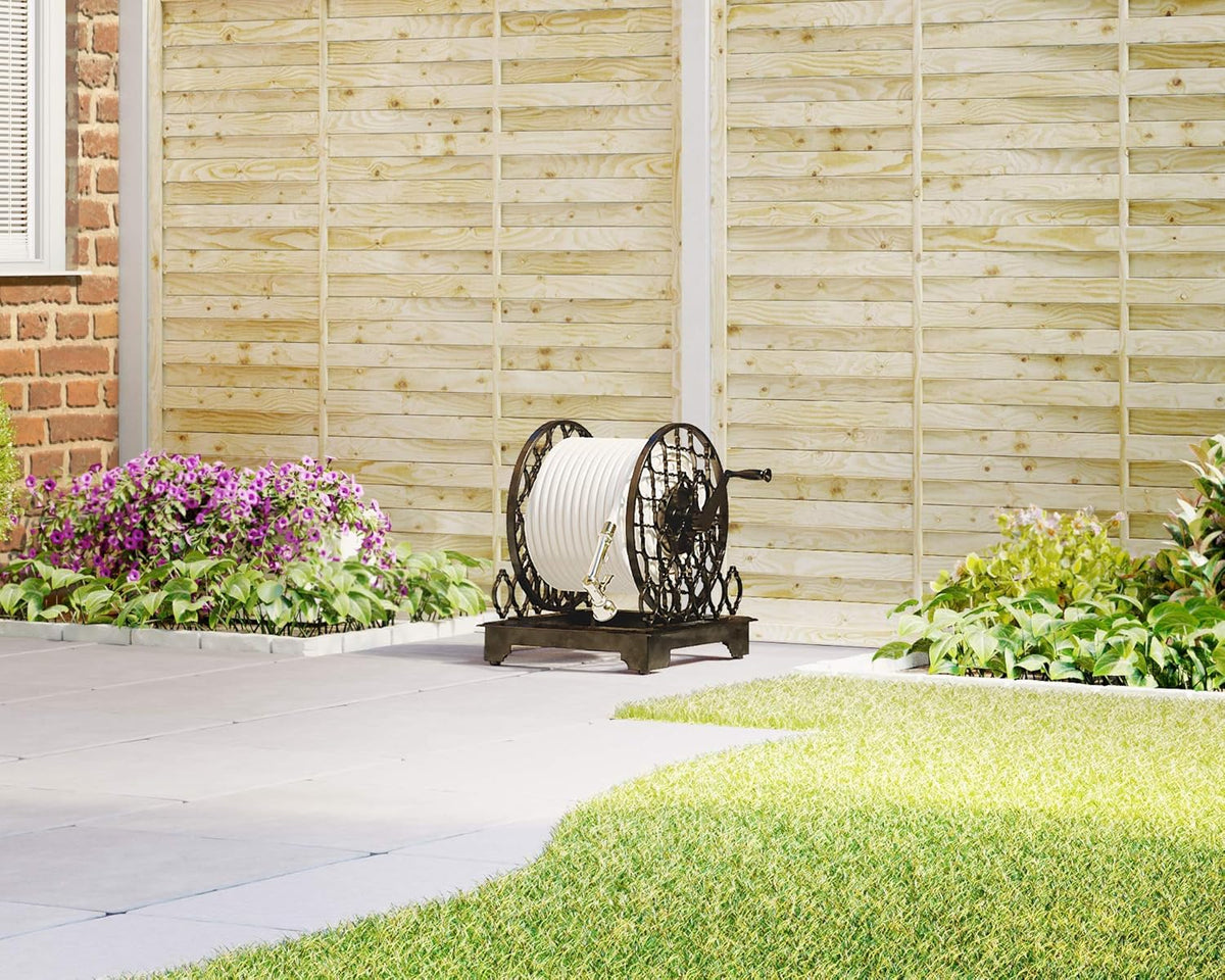 Metal Ornamental Trellis Hose Reel S69404