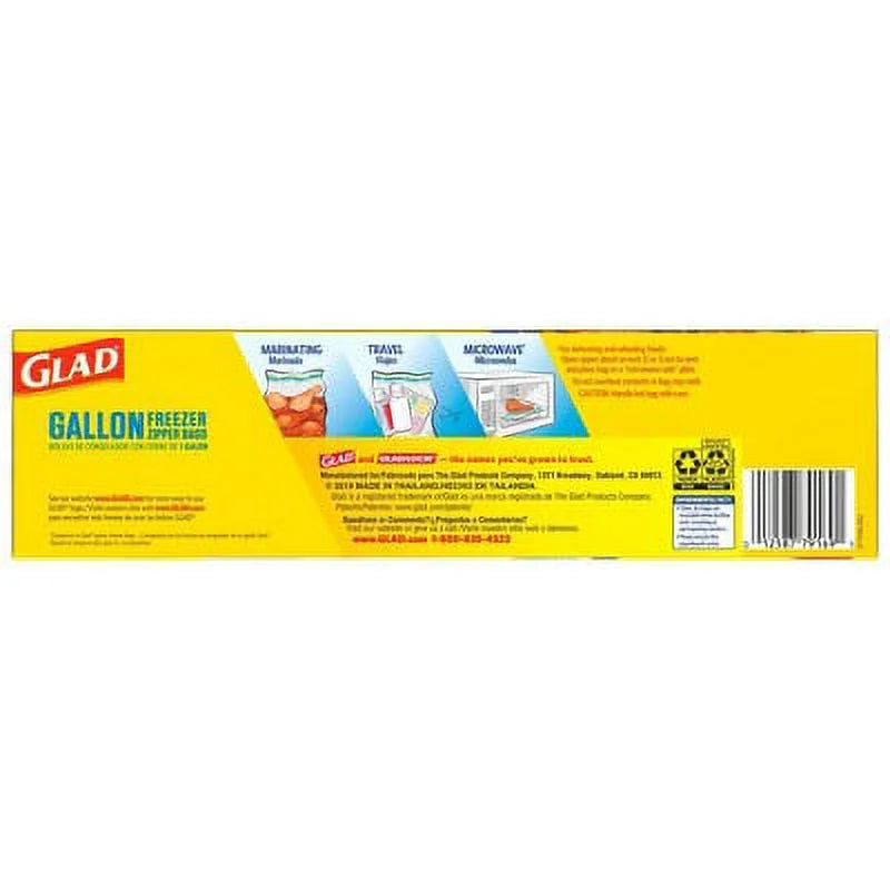 Zipper Freezer Storage Gallon Bags (Pack of 16) W686