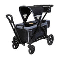 Black 2-in-1 Double Stroller Wagon Z87523