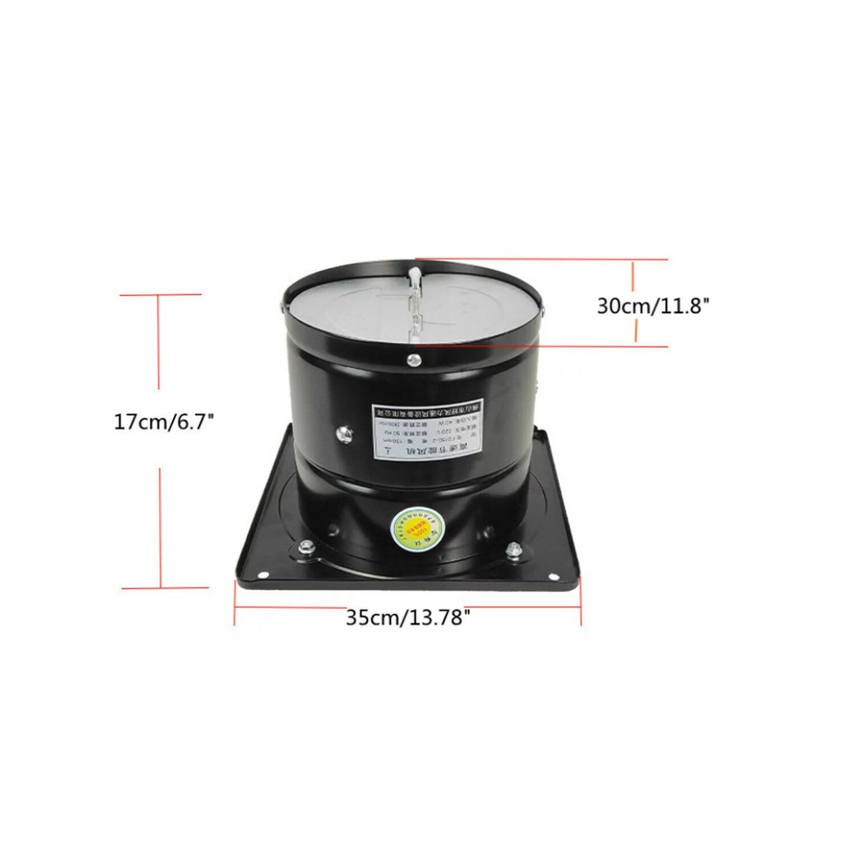 12" Wall Mounted High Speed Ventilation Exhaust Fan O14031