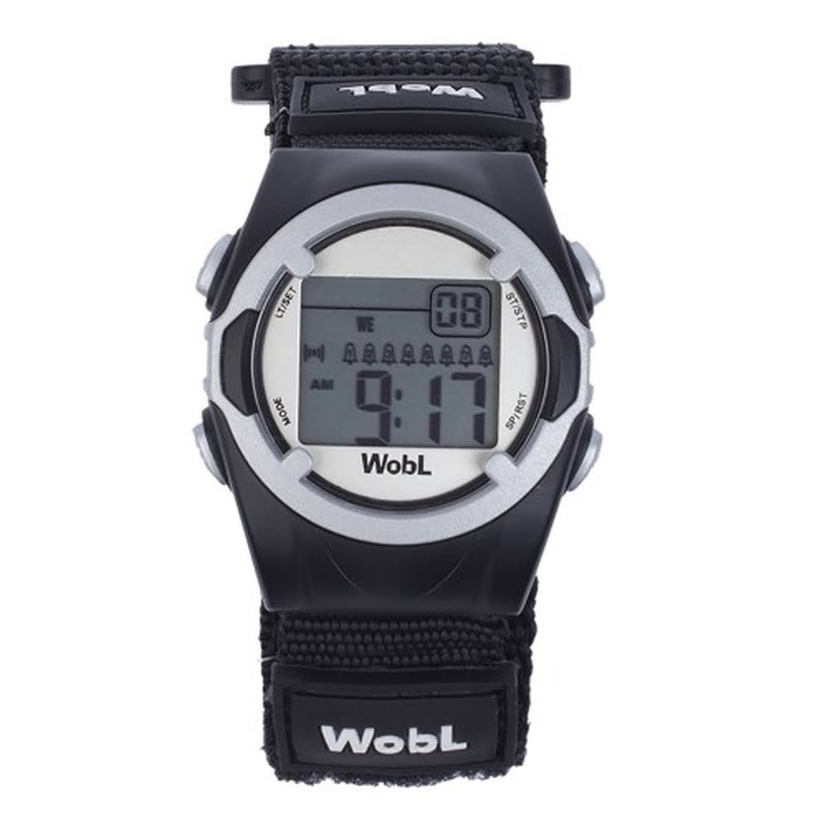 Black Vibrating Reminder Watch 8 Alarm F300