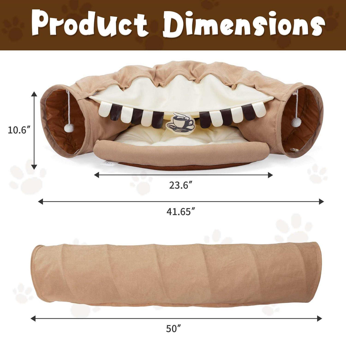 Cat Tunnel with Cat Bed M71842