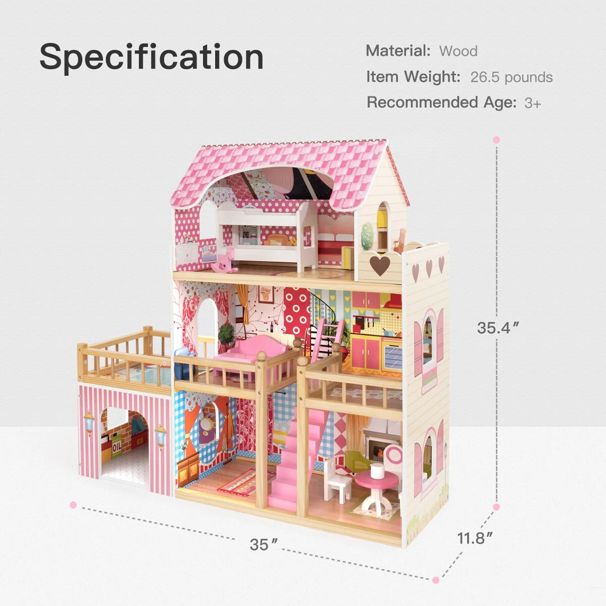7 Pcs Furniture Dollhouse C83487