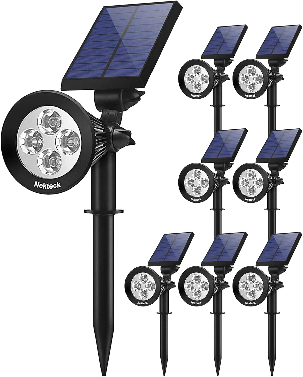 6 Pack Warm White Solar Spot Lights W191448