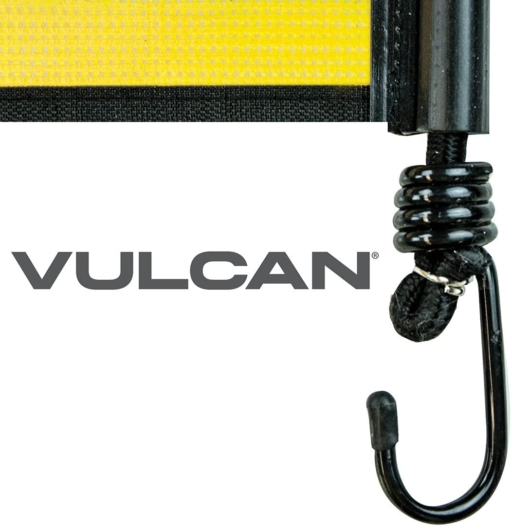 Oversize Load Banner with Heavy Duty Metal Hooks 18 Inch x 84 Inch Pack of 2 Z452687