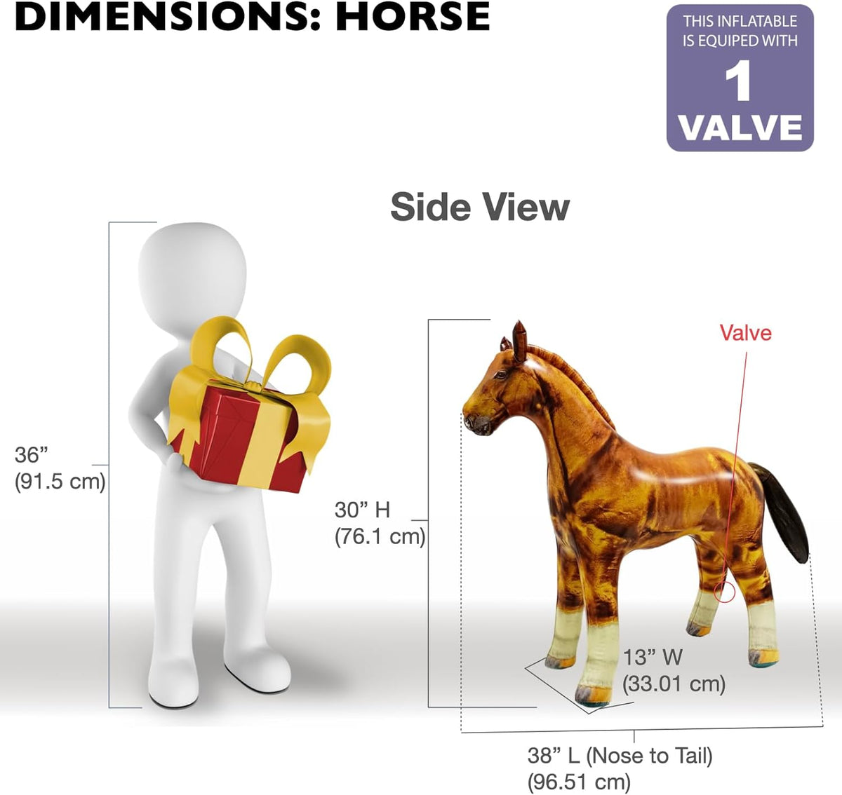 Inflatable Horse 38 inch X94081