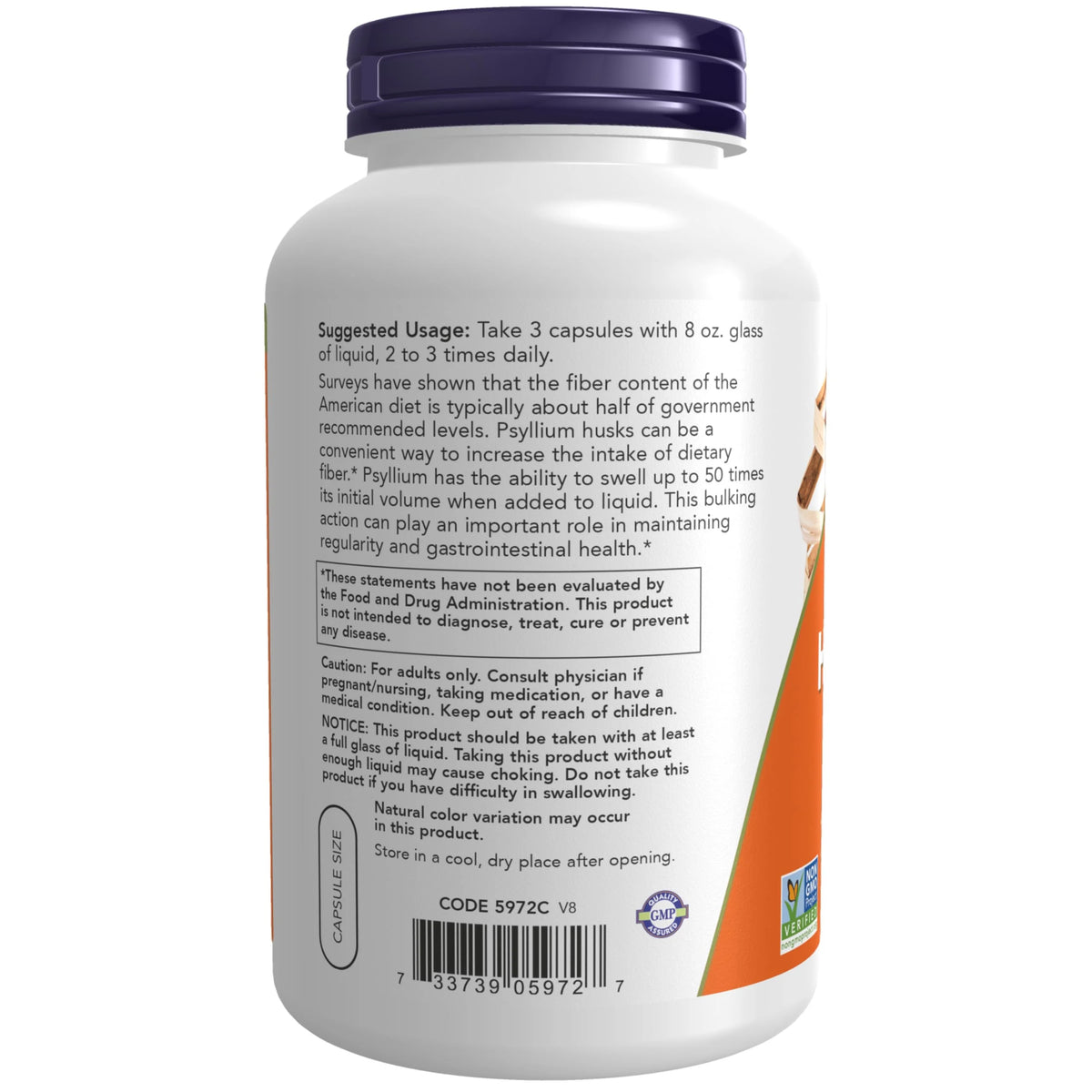 500 Mg Psyllium Husk Capsules N5643