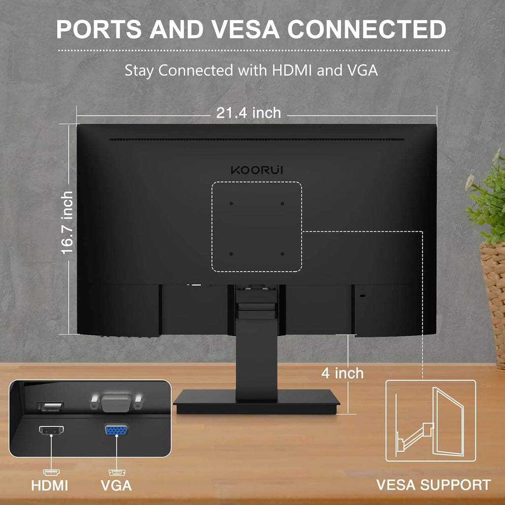 23.8 Inch FHD 1080p IPS 75Hz Computer Monitor M454281