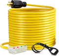 25-Foot 10 Gauge Generator Extension Cord NEMA L14-30P to Four 5-20R C390085