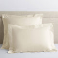 Organic Ivory 300-Thread Count Cotton Percale King Sham F36517