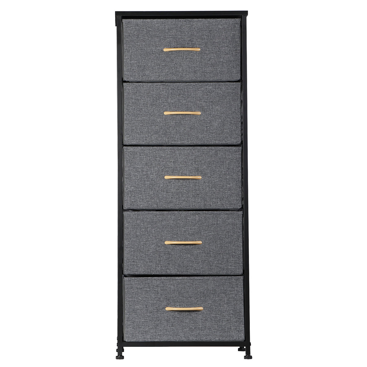 Black Metal Frame 5 Drawer Dresser Storage Tower F241271