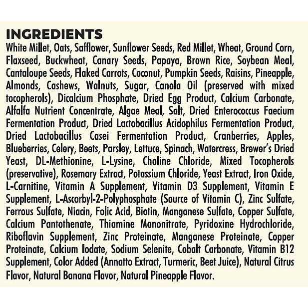Sunburst Gourmet Blend Cockatiel Food Q979823