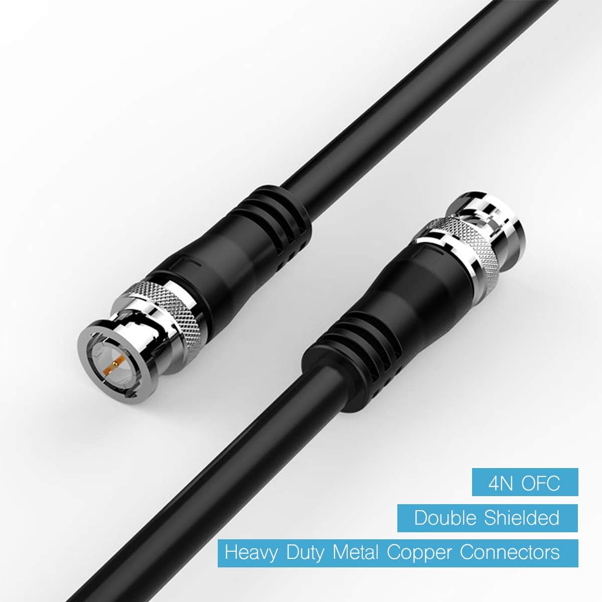 100ft 75 Ohm BNC to BNC Coax Cable P9788