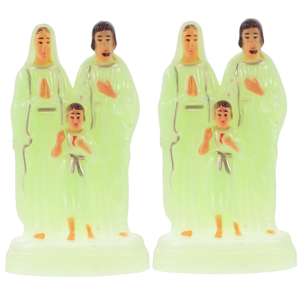 Desktop Decorations Luminous Ornament Church Statue J4769