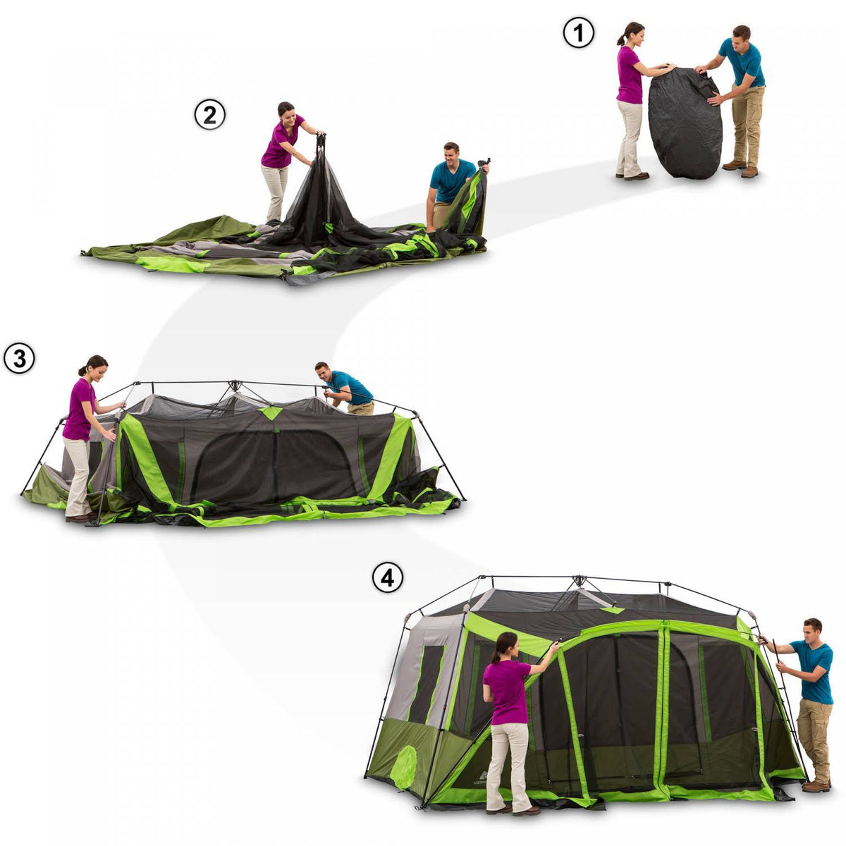 9 Person 2 Room Cabin Tent with Screen Room R730140