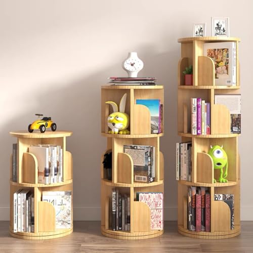 2 Tier 360° Rotating Shelves Bookshelf X365431