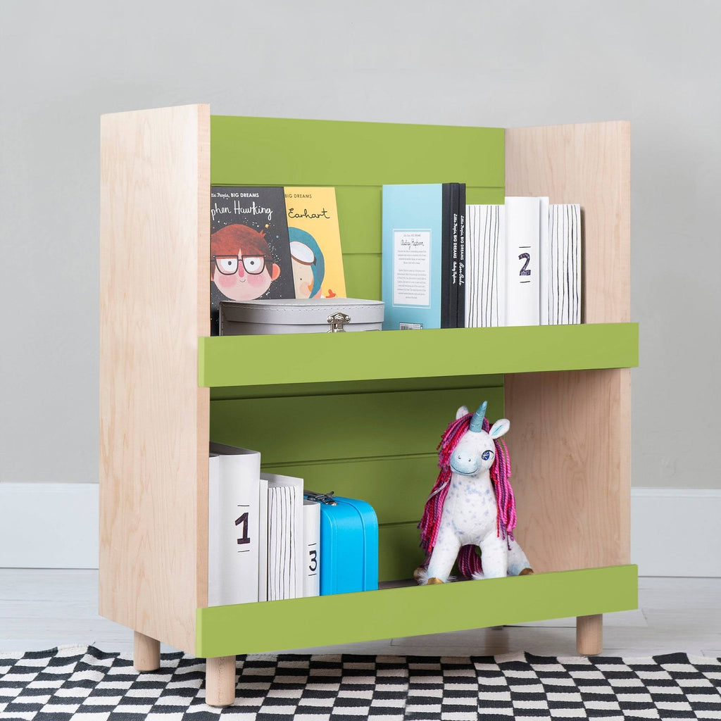 Kids Bookcase Walnut White O75791