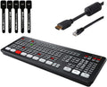 ATEM Mini Extreme HDMI Live Stream Switcher Bundle with HDMI Cable, Cat5e Cable, and Cable Ties X444
