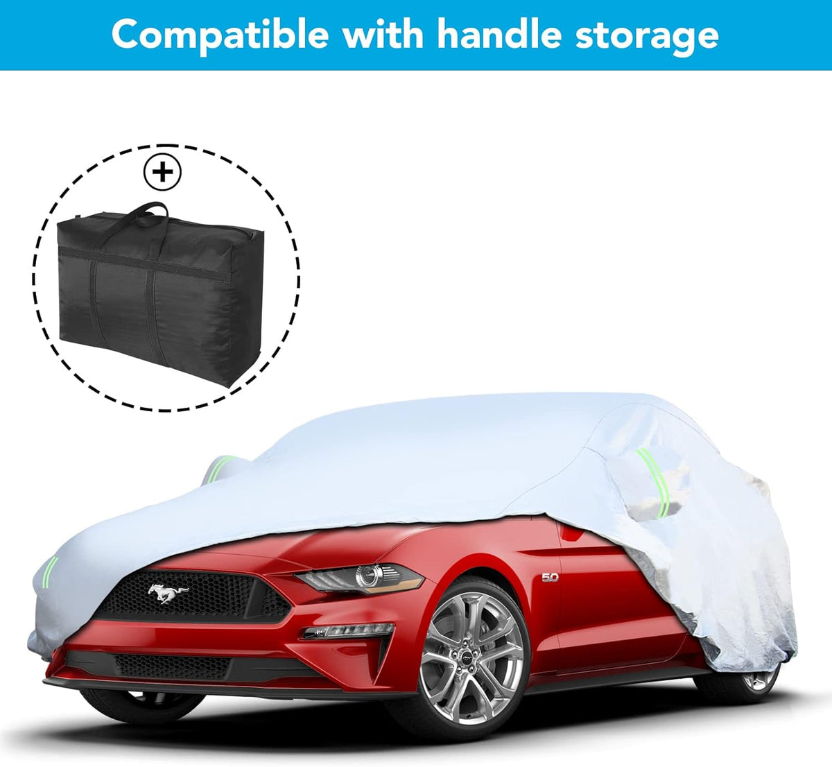 6 Layers Waterproof Full Exterior Car Cover with Zipper O342