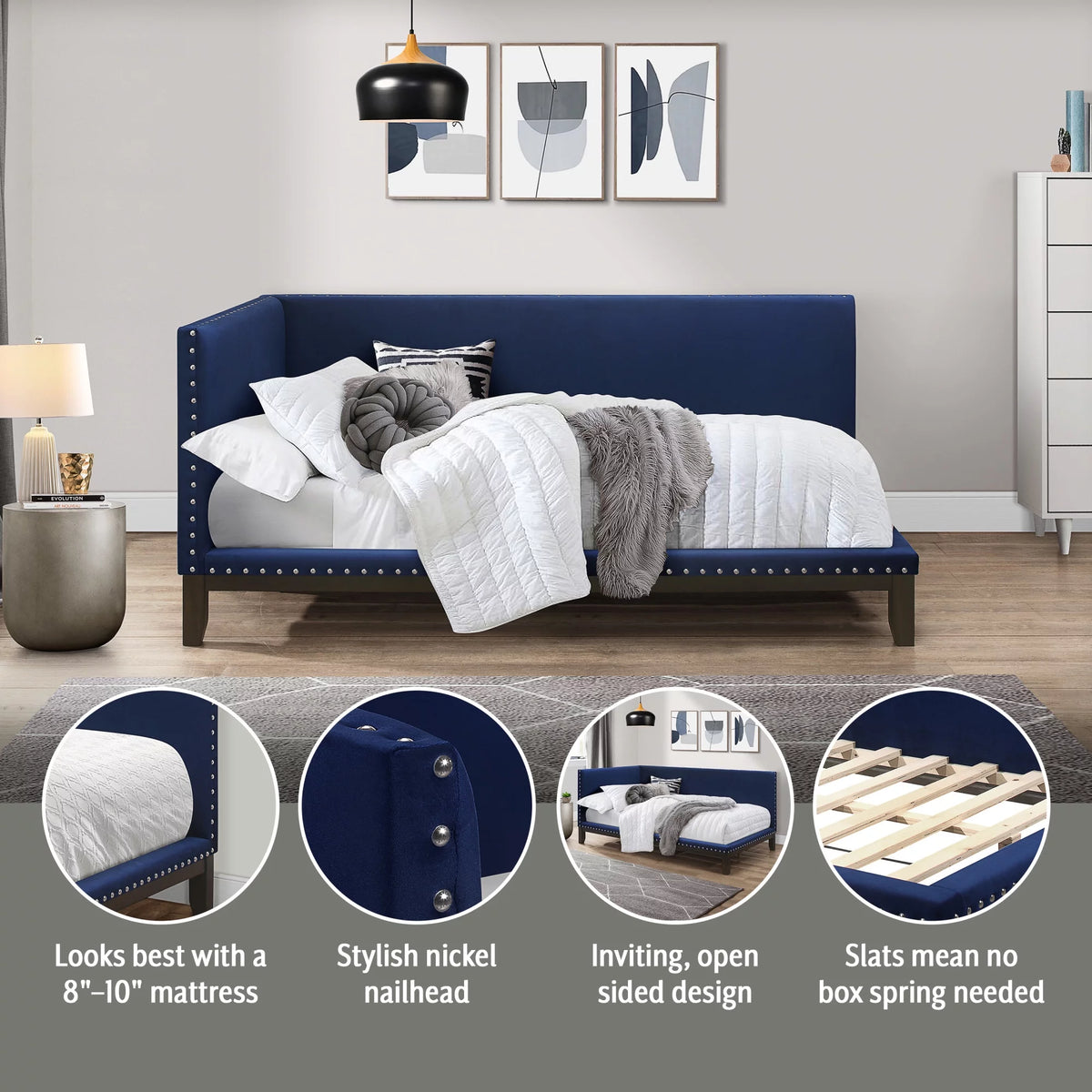Upholstered Daybed F180370