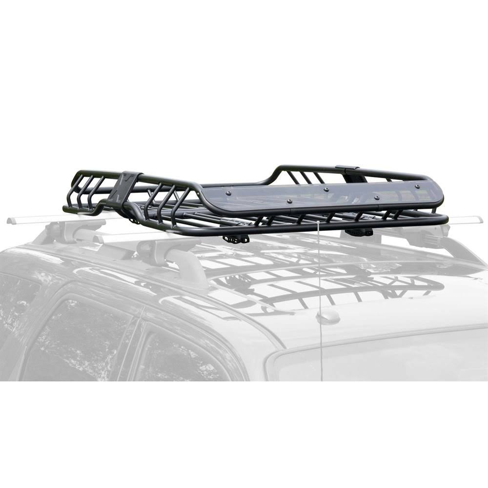 Black Roof Cargo Basket with Wind Fairing B4229