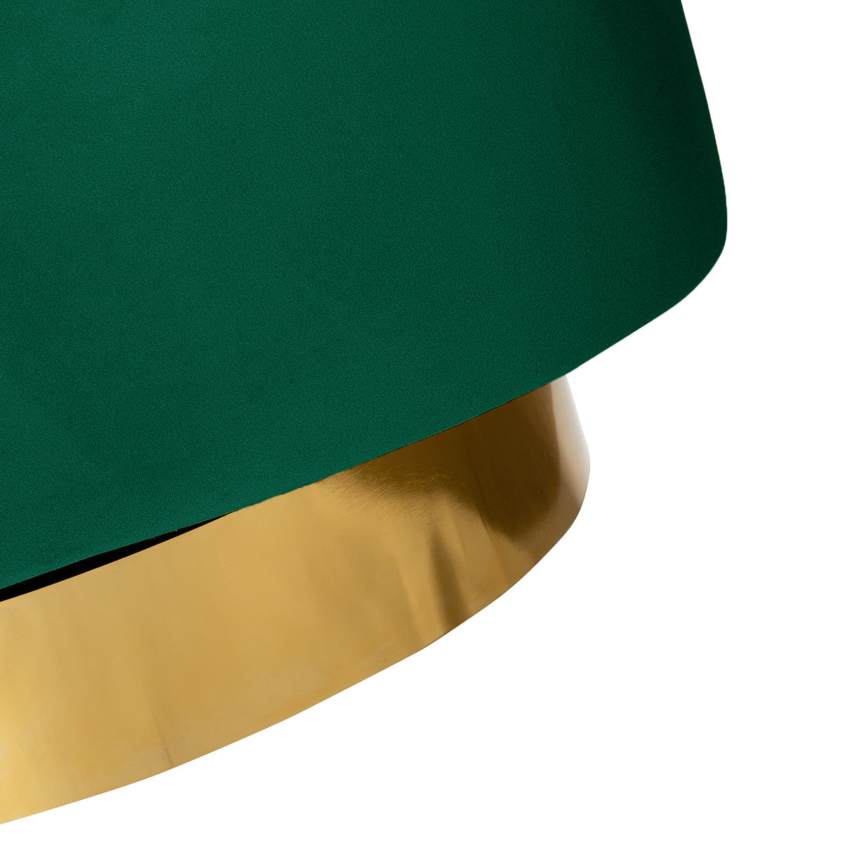 Green Velvet Swivel Accent Chair with Gold Metal Base D182364