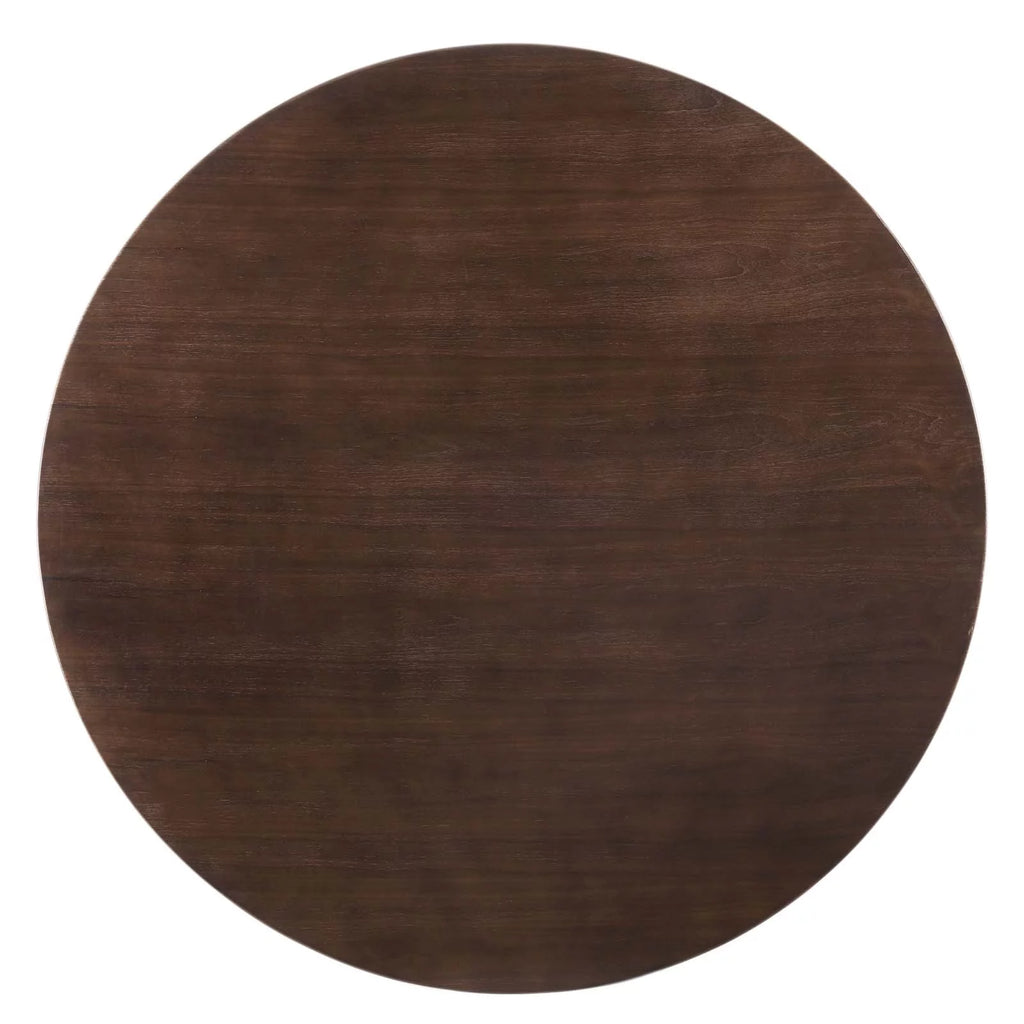 60 inch Round White Walnut Wood Dining Table G934878