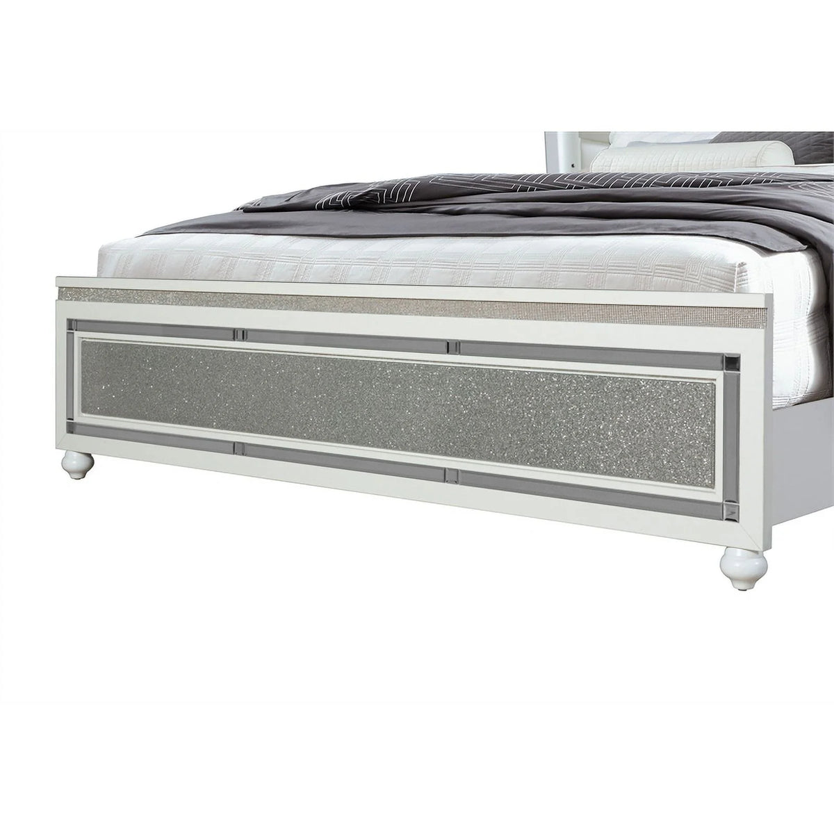 White King Bed with Led Lighting H468767