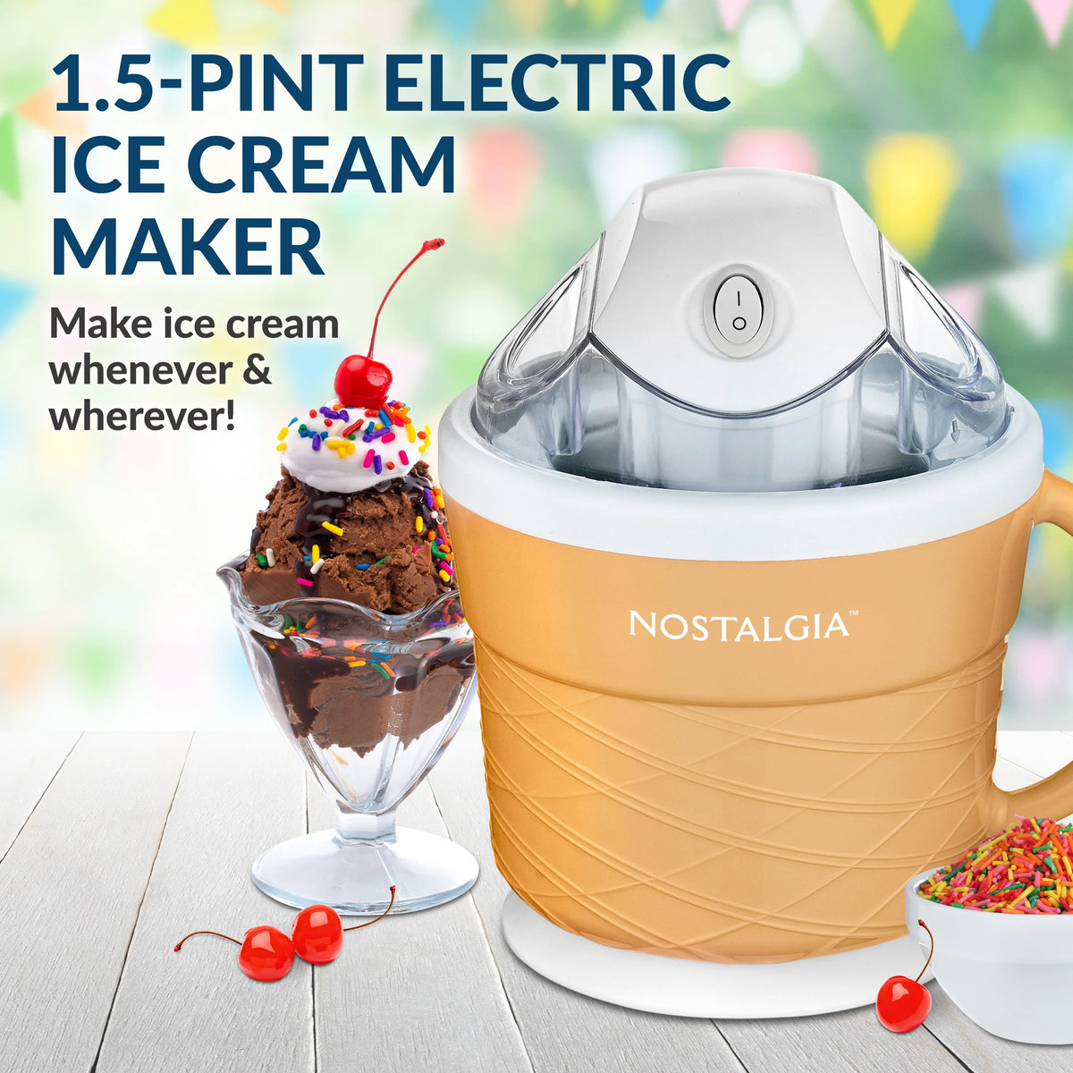 1.5-Pint Electric Ice Cream Maker H84665