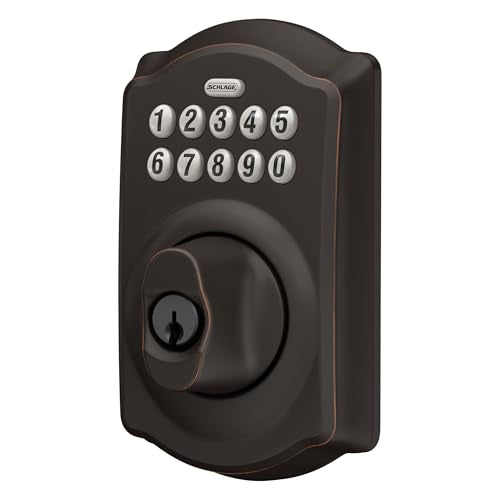 Antique Brass Keypad Deadbolt M8197