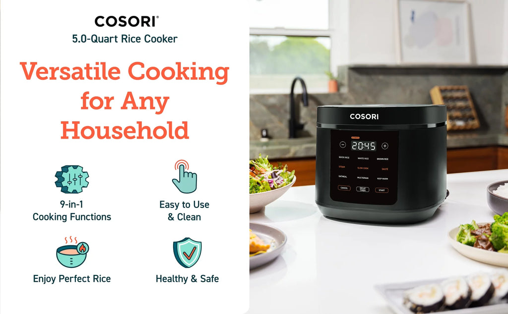 5.0-Quart Rice Cooker with Touch Control M2179