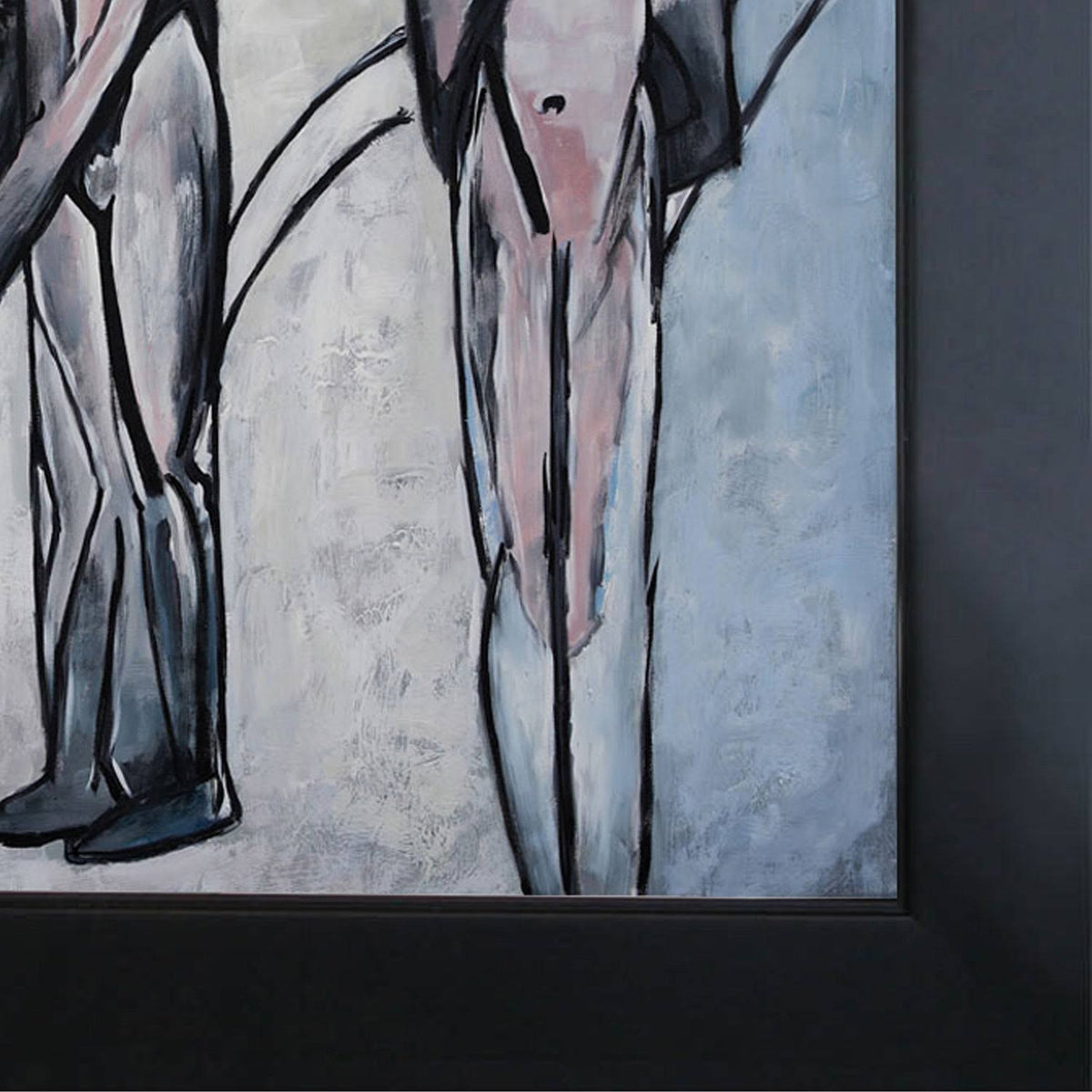 Hand Painted Framed Oil Reproduction on Canvas Y873
