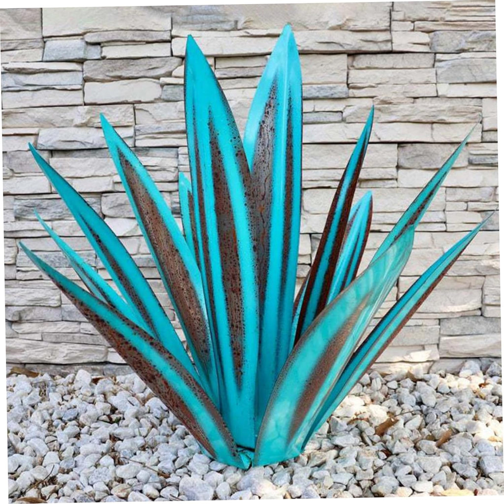 Metal Art Tequila Plant Rustic Sculpture 10.6 inches Garden Statue K27611