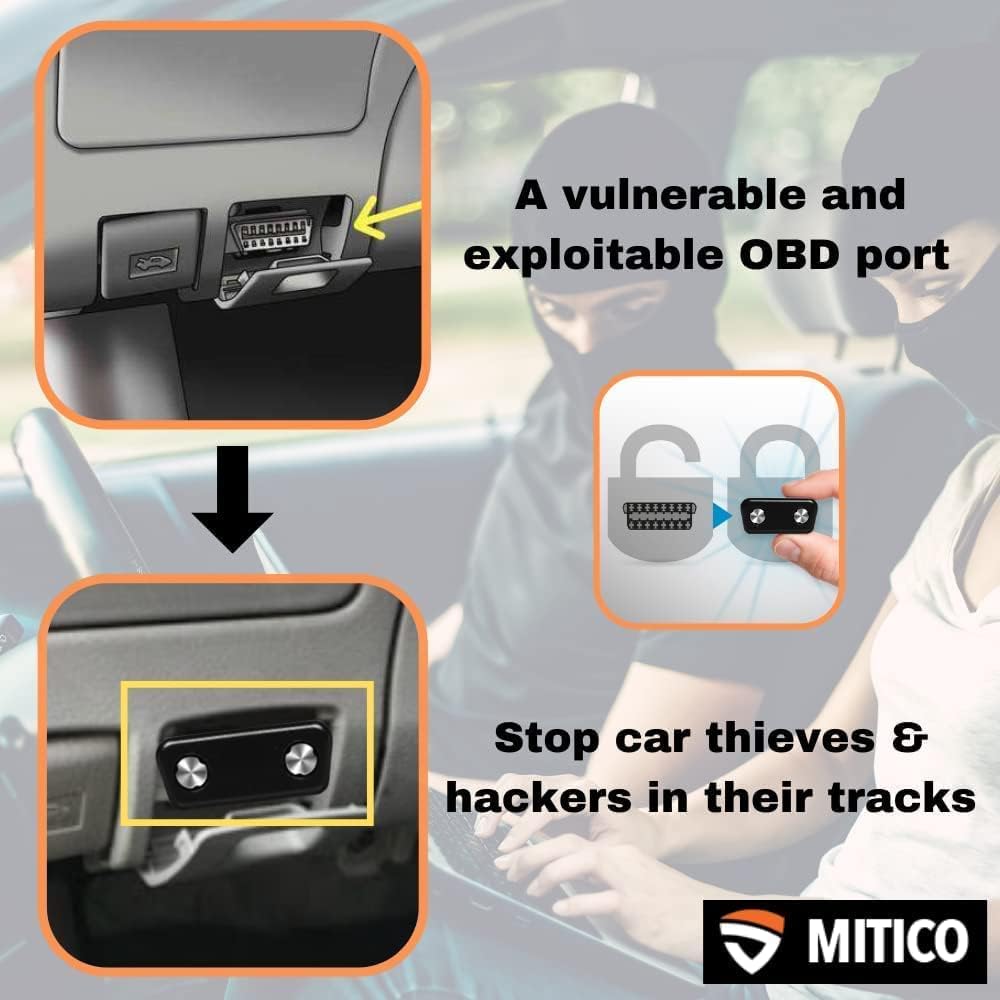 5 Pack Metal OBD2 Port Lock Cap A6291