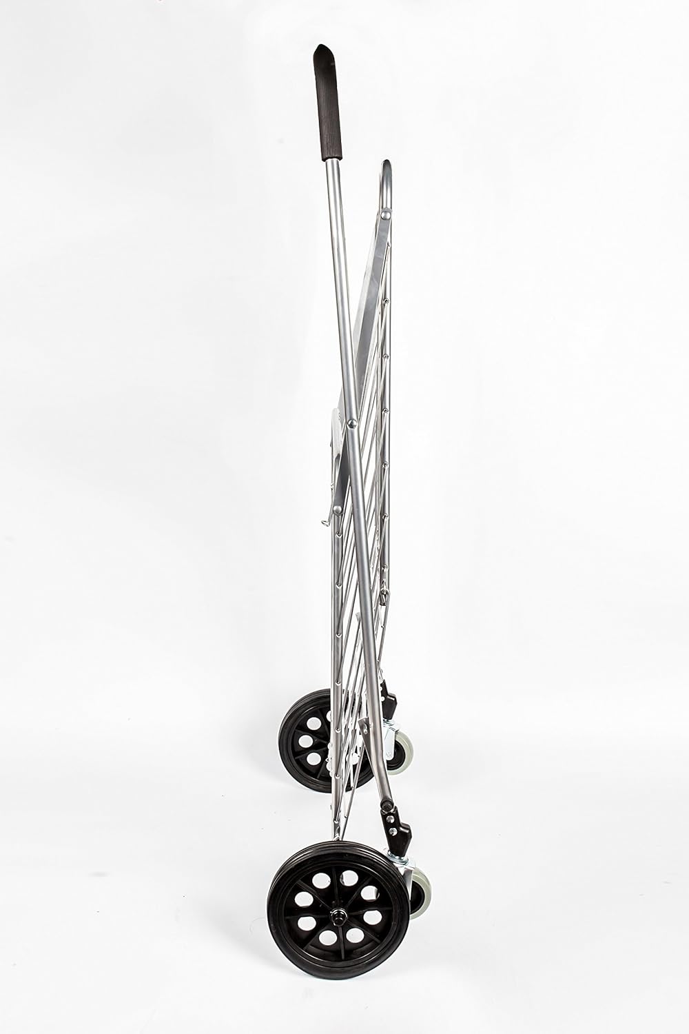 Silver Grocery Laundry Utility Shopping Cart with Swivel Wheels H248